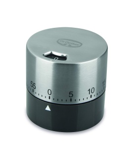 Timer mecanic Dr. Oetker, 60 minute, inox si plastic, gri-marosilver