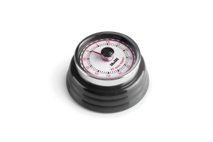 Timer mecanic retro IBILI, 7,5 cm, metal emailat, diverse culori - Img 3