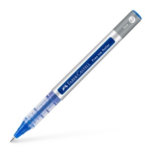 Tintenroller Faber-Castell Free Ink, 12 bucati, liniaritate 0.4 mm, culoare albastra - Img 2