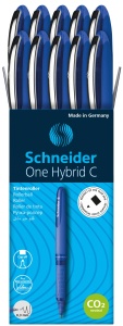 Tintenroller Schneider One Hybrid C, 3 mm, culoare albastra, 10 bucati - Img 2
