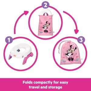 Toaleta portabila Disney Minnie Mouse 2-in-1 cu geanta de transport - Img 4