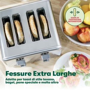 Toaster BELLA cu 4 fante, 6 niveluri de rumenire, functii de oprire automata si incalzire - Img 3