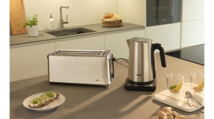 Toaster Braun HT5220BK cu 2 fante extra-lungi si 8 trepte de rumenire, negru - Img 6