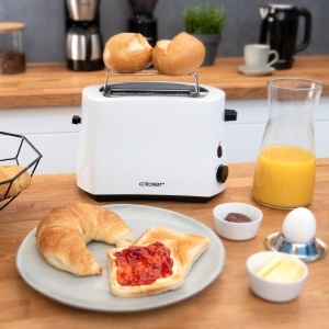 Toaster Cloer 331, 825 W, pentru 2 felii, cu brotchenaufsatz - Img 4