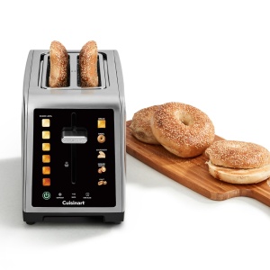 Toaster digital Cuisinart SimpliTouch XL, 2 felii, ecran tactil color, fante extra-largi, finisaj inox