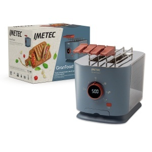 Toaster Imetec Grantoast XL 2 felii 7 niveluri de rumenire display LED timer digital
