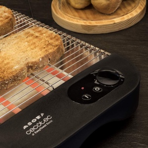 Toaster orizontal Cecotec Turbo EasyToast Basic 900W 3 rezistente din cuart 6 trepte de putere - Img 2