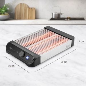 Toaster orizontal Ufesa Barley 900W XL pentru 4 felii functii de incalzire si dezghetare - Img 2