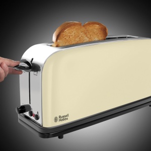 Toaster Russell Hobbs Colours 1100W Crem, 6 Braunungsstufen, Extra Brezime - Img 3