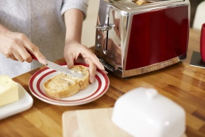 Toaster Russell Hobbs Luna 2 felii, inox, rosu, 1550W - Img 8