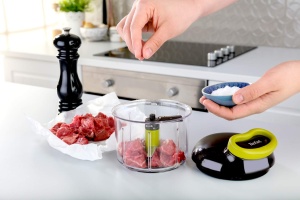 Tocator manual Tefal K1321324 900 ml Lame inox pentru legume carne si nuci - Img 5