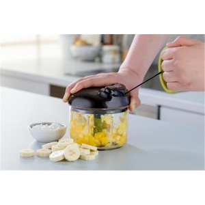 Tocator Tefal K13204 Ingenio 5 secunde fara electricitate capacitate 900ml tocator multiplu tocator universal pentru legume fructe nuci usturoi alimen - Img 2