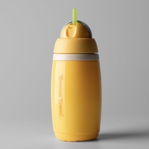 Tommee Tippee Set 2 Cana Activ Cu Pai Izolat 266 ml Albastru si Galben Anti-Scurgeri - Img 3
