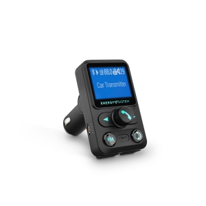 Transmitator auto Energy Sistem FM Xtra (Transmitator FM pentru ascultarea muzicii in masina, LCD de 1.4", Bluetooth(r), microSD, Folder Navigation, USB-MP3, Control vocal) - Negru