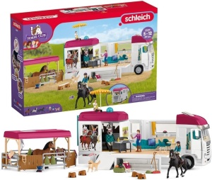 Transportor de cai Schleich Horse Club 42619, 227 piese, cu piscina