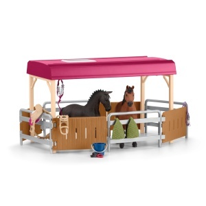 Transportor de cai Schleich Horse Club 42619, 227 piese, cu piscina - Img 11