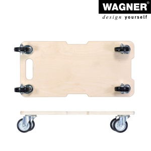 Transportroller WAGNER MM 1327, 300 kg, 59 x 29 cm, cu roti din cauciuc - Img 9
