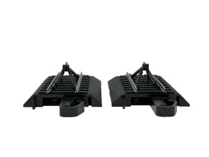 Trenulete Bachmann E-Z Track Hayes Stosnanger, 2 bucati, otel, negru - Img 4