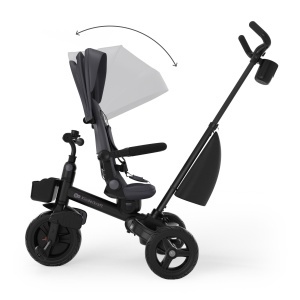 Tricicleta Kinderkraft Aveo 2 PRO, 6-in-1, compacta, gri - Img 7