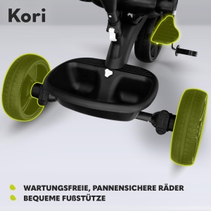 Tricicleta Lionelo Kori pentru copii 15-5 ani cadru din magneziu roti din PU scaun rotativ - Img 5