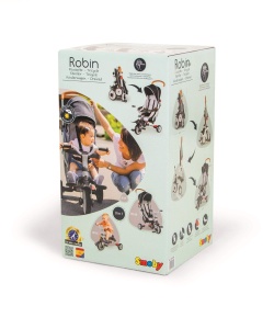 Tricicleta Smoby Robin 2in1, pentru copii 6 luni, pliabila, cu umbrela - Img 9