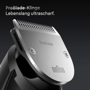 Trimmer barba Braun Series 7 BT7545, 40 lungimi, 120 min autonomie, gri - Img 3