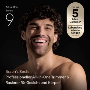 Trimmer Braun Multigroom All-in-One Series 9, 22-in-1, 120 min autonomie, gri - Img 2