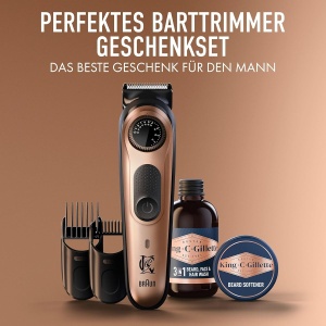 Trimmer de barba King C. Gillette PRO, 40 lungimi, kabellos, inclus mini shampoo si balsam - Img 6