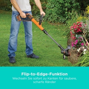 Trimmer de gazon BLACKDECKER STC1840EPC-QW, cu acumulator 18V, 30 cm, usor - Img 7