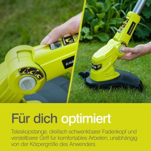 Trimmer electric RYOBI OLT1832, 18V, 25-30 cm, 3 unghiuri de taiere - Img 7