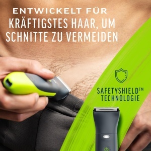 Trimmer Intim Veet Men - Rasierer pentru Intimbra, 100 waterproof, acumulator USB - Img 3