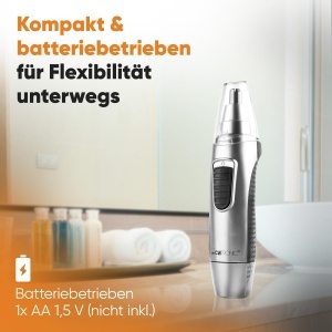 Trimmer nas si urechi Clatronic NE 3595 cu lumina inox Soft-Touch - Img 5