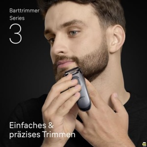 Trimmer pentru barba Braun Series 3 BT3525, 50 min autonomie, 40 lungimi, gri - Img 2