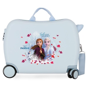 Troler copii Disney Frozen 34L, 2,1 kg, albastru, cu roti duble