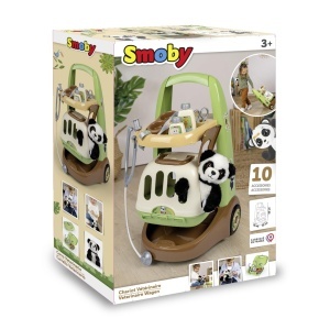 Trolley Veterinar Smoby cu Panda Plush, 2-in-1, 31 x 32,1 x 55,2 cm - Img 5