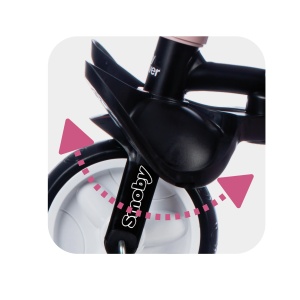 Trotineta 3-in-1 Smoby Baby Driver Plus Rosa, pentru copii de la 10 luni - Img 11