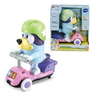 Trotineta interactiva VTech Bluey, 3-6 ani, cu 3 moduri de joaca
