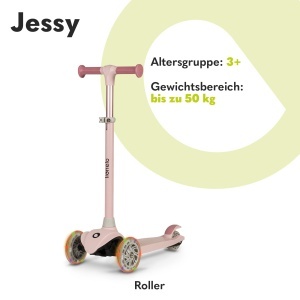 Trotineta pentru copii LIONELO Jessy Premium cu roti LED, 3 ani - 50 kg - Img 2