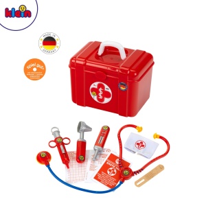 Trusa de doctor Theo Klein 4431 cu accesorii Stetoscop, seringa, termometru - Img 6