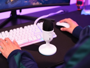Trust Gaming GXT 236W Yami USB Streaming Microfon PC Podcast Twitch Discord ASMR YouTube 5, Condensator Gaming Microfon Cardioid, Mute, RGB Iluminare - Alb - Img 7