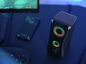 Trust Gaming GXT 606B Javv 2.0 Difuzor PC cu iluminare LED RGB, 12W (6W RMS), functionare USB, Cutii PC compacte, Set de difuzoare, Difuzor de gaming pentru computer si laptop - Negru - Img 6