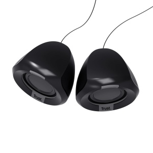 Trust Polo Small PC Speaker 2.0, 8W (4W RMS), Set de Difuzoare Compacte, Set de Difuzoare de Operare USB, Control Integrat, AUX 3.5mm, PC Boxes Computer Laptop - Negru - Img 8