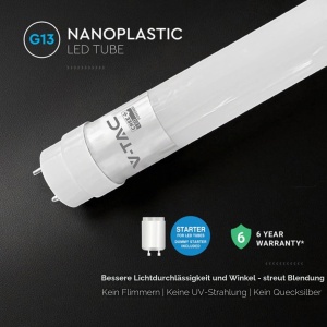 Tuburi LED V-TAC T8 G13, 60 cm, 9W, 850 Lumen, Warmwei 3000K - Img 5