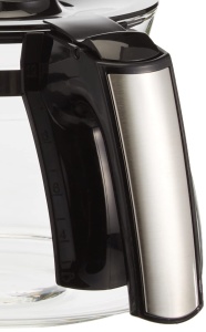 Ulcior de sticla Enjoy Top negru tip 1017-04 1021-01 si aparatul de cafea cu filtru Aromafresh - Img 3