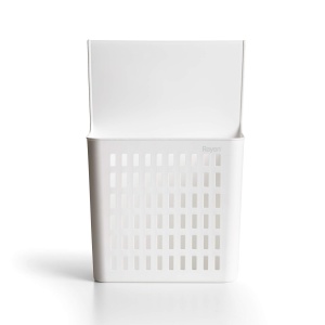Umeras multifunctional Rayen pentru usi de dulap, alb, 36x24x10 cm - Img 3