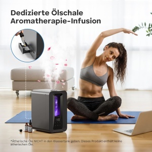 Umidificator AROEVE 5L cu Aroma Diffuser, 300 mlh, 25 dB, Nocturn - Img 6