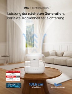 Umidificator Dreo 4L Cool Mist cu Difuzor de Ulei si Lumina de Noapte 36H Autonomie - Img 2