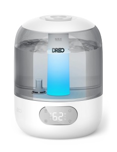 Umidificator Dreo pentru dormitor, umidificator cu ceata rece pentru casa si camera mare, umidificator silentios pentru bebelus, lumina de noapte, difuzor esential, umidificator rapid cu ultrasunete - Img 1