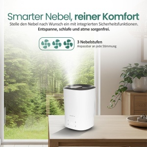 Umidificator EMERIO cu filtru de apa detasabil, 5.5L, 3 viteze, 35dB - Img 7