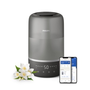 Umidificator Philips, Negru, pentru spatii de pana la 41 m, 32 ore functionare